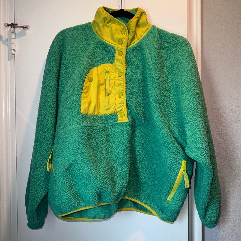 Free People Movement Hit The Slopes Colorblock Fleece Pullover